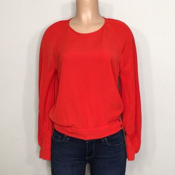 Red stretch blouse. New - Picture 2 of 10